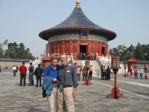 Hugh and Becky at the Temple of Heaven