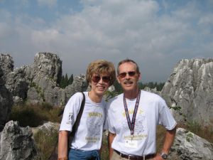 Hugh and Becky at the Stone Forest