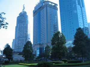 Modern buildings in Kunming