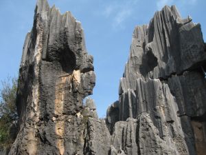 Limestone formations in the stone forest