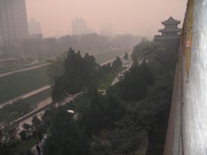 The 600 year old city wall of Xi'an