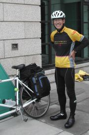 Panniers packed and ready to ride