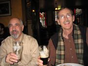 Steve and Hugh in the Brazen Head Pub