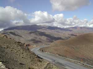 The drive into the Atlas Mountains