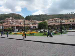 The Plaza de las Armas in Cusco