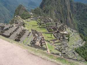 The vista at Machu Picchu