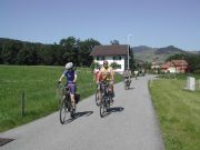The bike paths in Switzerland