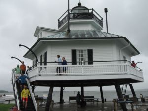The Chesapeake Lighthouse exhibit at the Maritime Museum