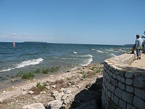 Looking at Green Bay from the Peninsula State Park