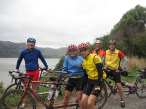 riding to Lyttleton from Diamond Harbor