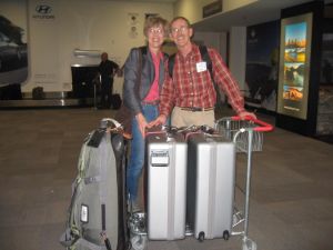 We've arrived in Queenstown with luggage and tandem bicycle