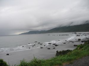 Riding to Westport from Punakaiki