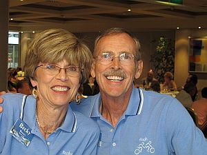Becky and Hugh at the opening banquet