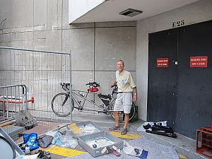 Hugh has finished building the tandem