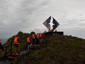 The Albatross monument on Cape Horn