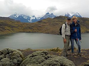 Hugh and Becky in Torres de Paine Nacional Parque