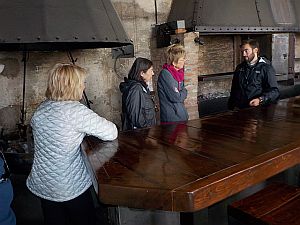 Sebastian leads the tour through the Singular Hotel