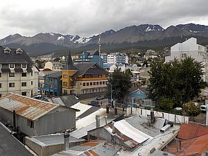 Ushuaia town from our hotel window