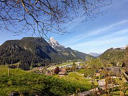 The view from our hotel in Gstaad