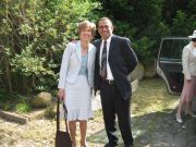 Becky and Andrew ready to go