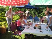 The garden at Birgit's home in Blankenburg