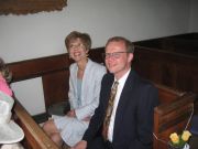 Becky and Conrad before the civil ceremony
